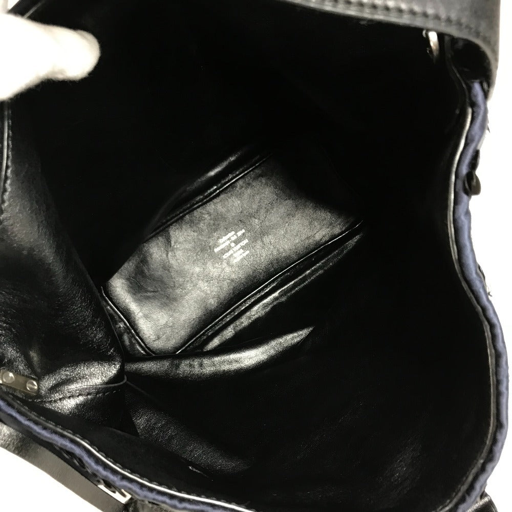 LOUIS VUITTON M94564 Monogram Satin Sequins Spotlight GM Spotlight GM Shoulder Bag Bucket Hand Bag Satin/Leather Navy/Black Used