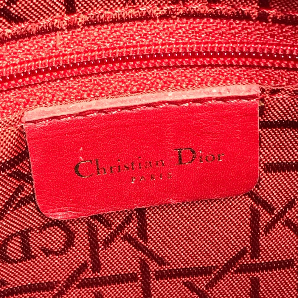 Dior Cannage Lady CHRISTIAN DIOR lady dior Handbag, bag, tote bag Hand Bag Nylon Black Used