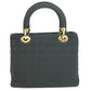 Dior Cannage Lady CHRISTIAN DIOR lady dior Handbag, bag, tote bag Hand Bag Nylon Black Used
