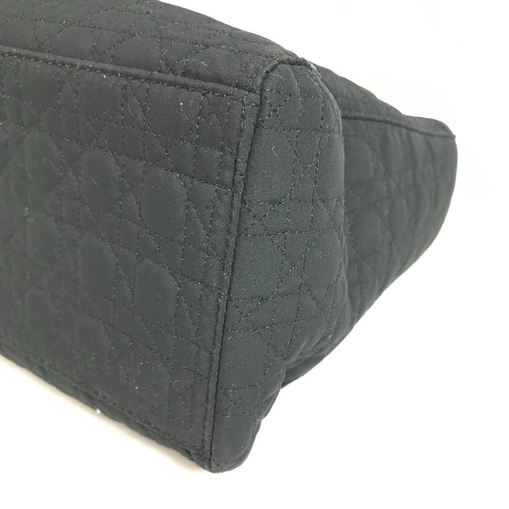 Dior Cannage Lady CHRISTIAN DIOR lady dior Handbag, bag, tote bag Hand Bag Nylon Black Used