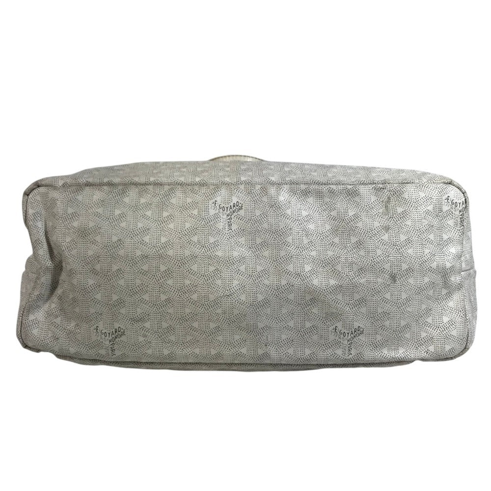 GOYARD Shoulder Saint Louis PM Saint Louis PM Logo Shoulder Bag Tote Bag PVC/Leather White Used