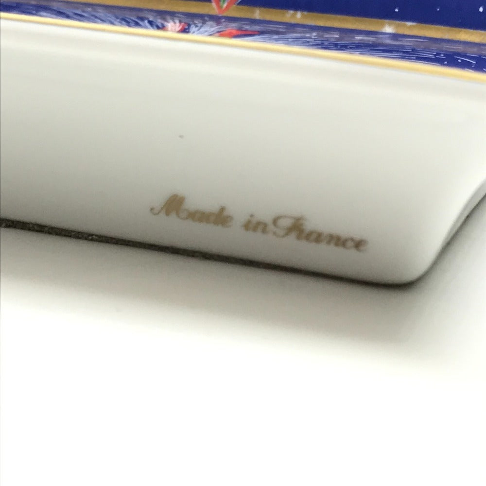 HERMES Ashtray Accessory case, jewelry case, accessory tray, interior ashtray Pottery blue Used