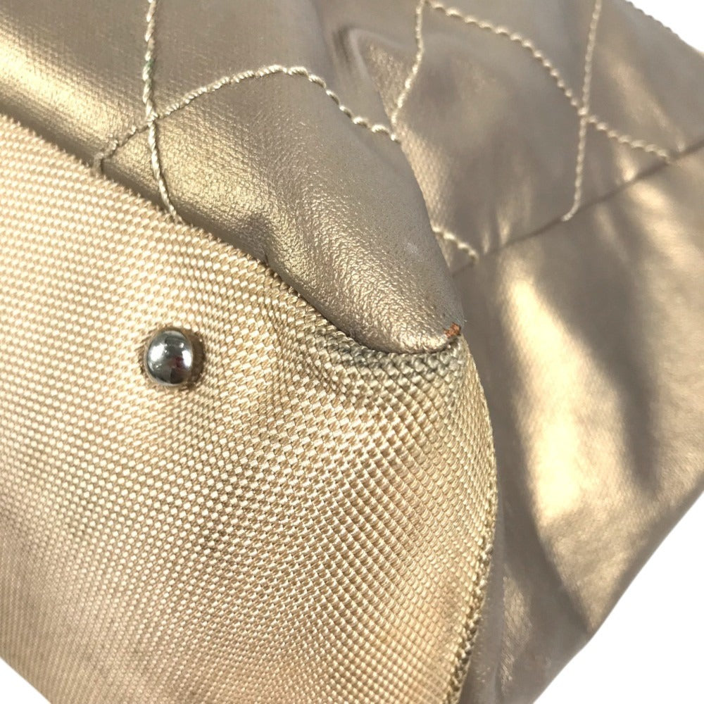 CHANEL Paris Biarritz MM Paris Biarritz MM Tote Bag shoulder bag Shoulder Bag Leather/Canvas GoldBased Used