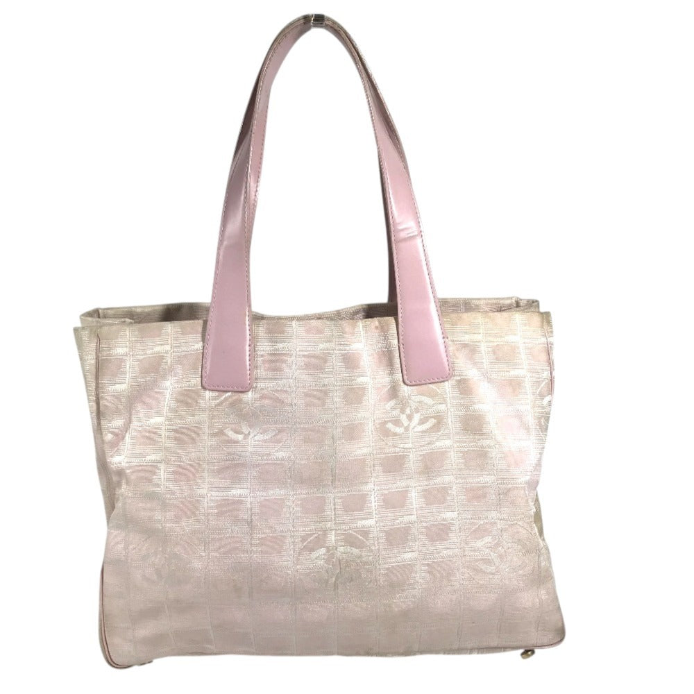 CHANEL A15991 CC CC Mark logo New Travel Line MM New Travel Line MM Shoulder bag, handbag, shoulder bag Tote Bag Nylon canvas / Leather pink Used
