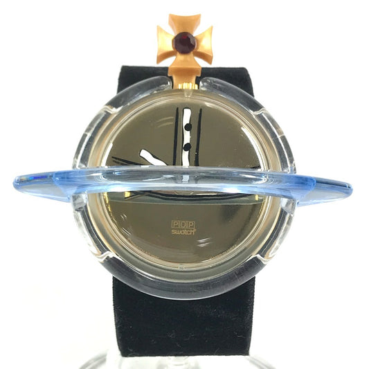Swatch 不明 Vivienne Westwood collaboration Pop Aube 1993 Men's Watches Women's Watches Wristwatch Plastic Black Used