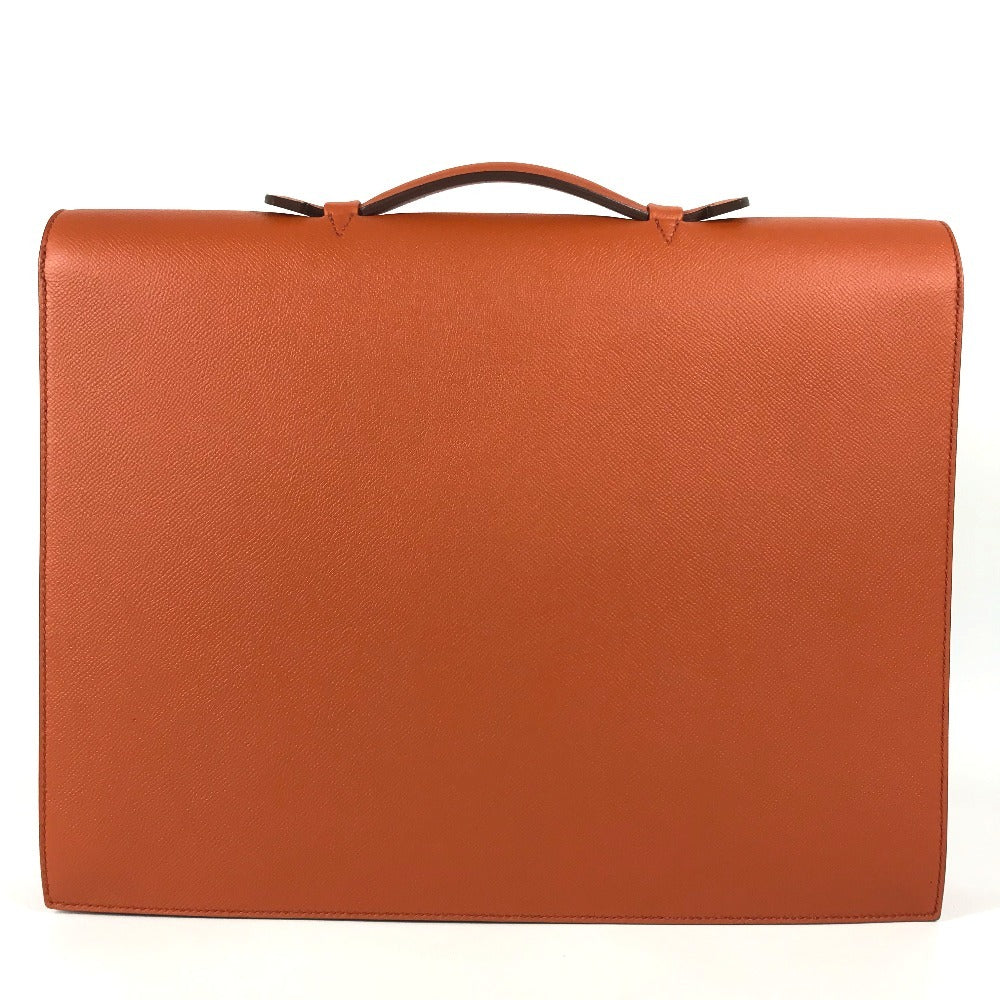 HERMES Sac à de Peches 38 Sac à de Peches 38 Tote bag, shoulder bag, handbag, document bag Business bag Epsom Orange/SilverHardware Used