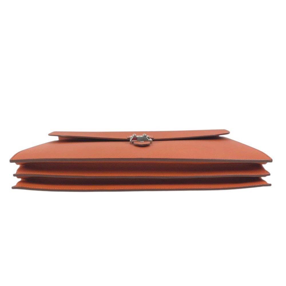 HERMES Sac à de Peches 38 Sac à de Peches 38 Tote bag, shoulder bag, handbag, document bag Business bag Epsom Orange/SilverHardware Used