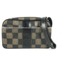 FENDI vintage Pecan logo Bag Crossbody Pochette Shoulder Bag PVC/Leather khaki/Black Used
