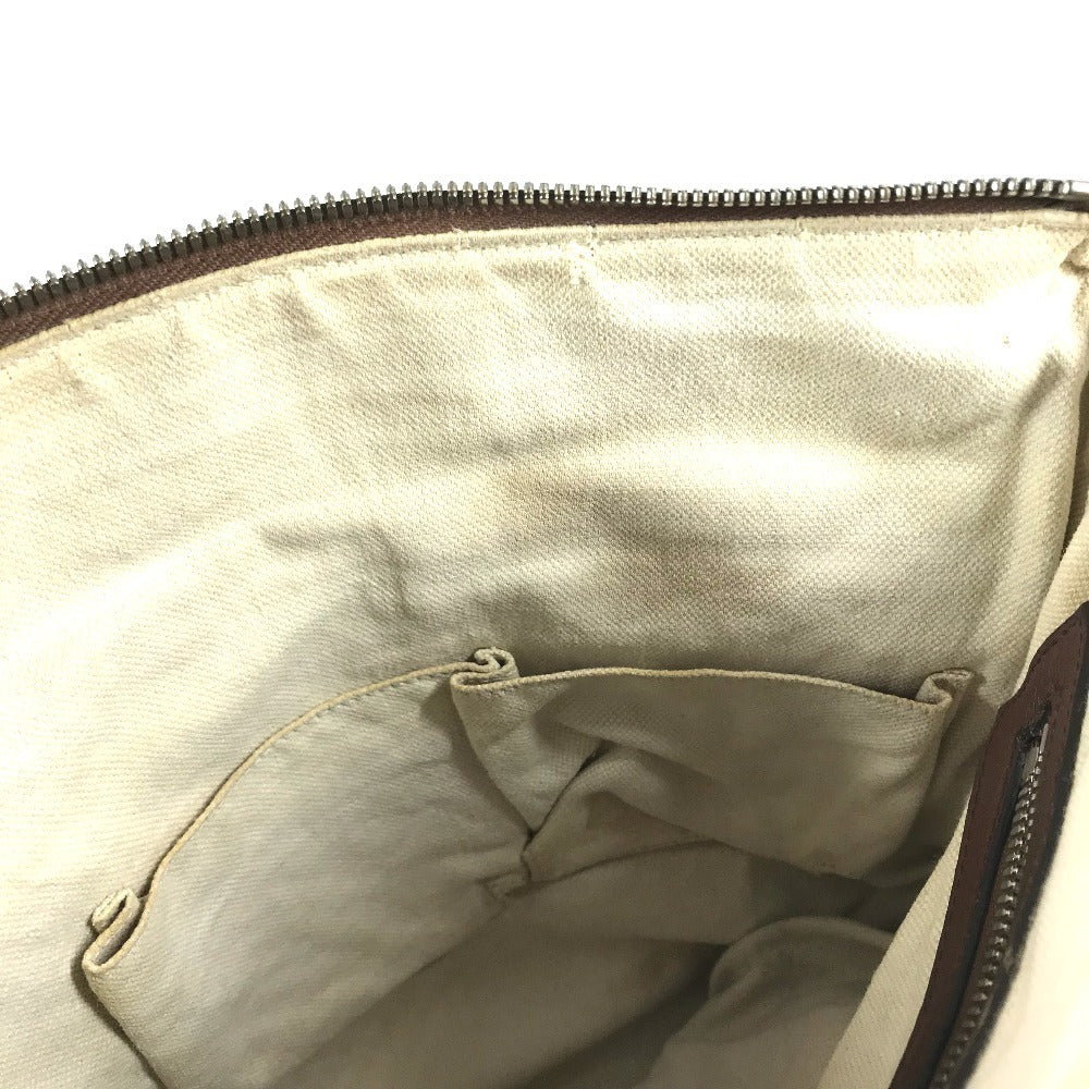 GUCCI 322059 Interlocking G logo Bag Crossbody Pochette Shoulder Bag Leather Brown Used