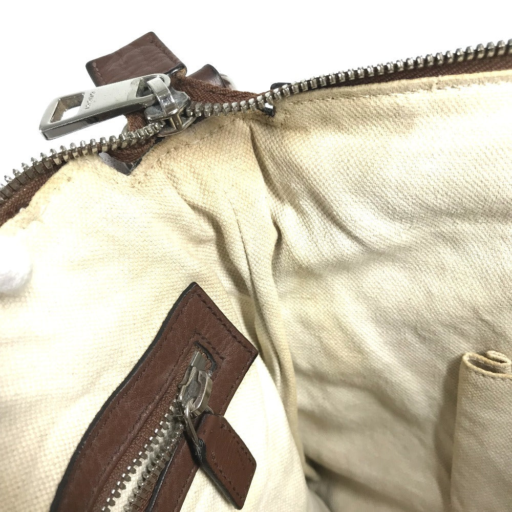 GUCCI 322059 Interlocking G logo Bag Crossbody Pochette Shoulder Bag Leather Brown Used