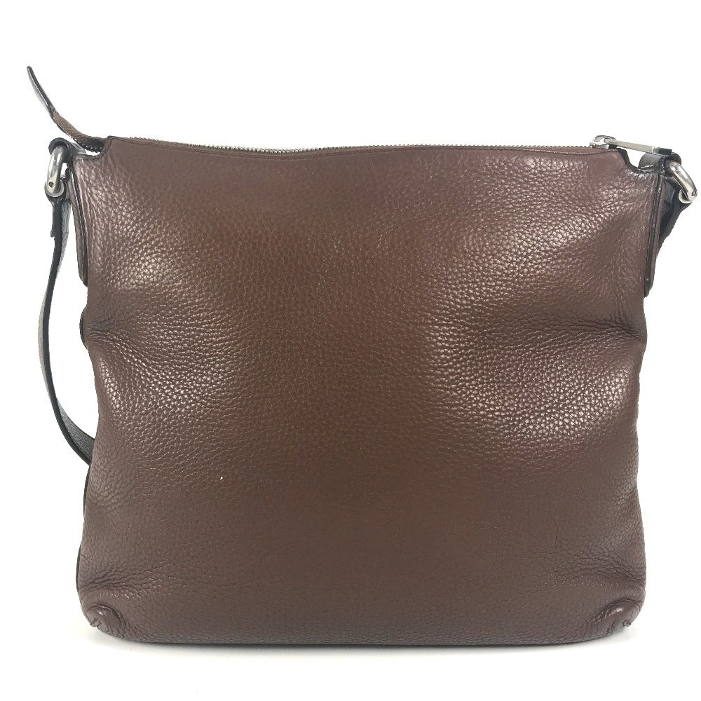 GUCCI 322059 Interlocking G logo Bag Crossbody Pochette Shoulder Bag Leather Brown Used