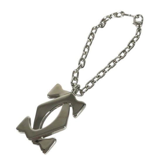 CARTIER Charm Key Holder charm logo Necklace Choker Chain Necklace Accessory Pendant top Metal Silver Used