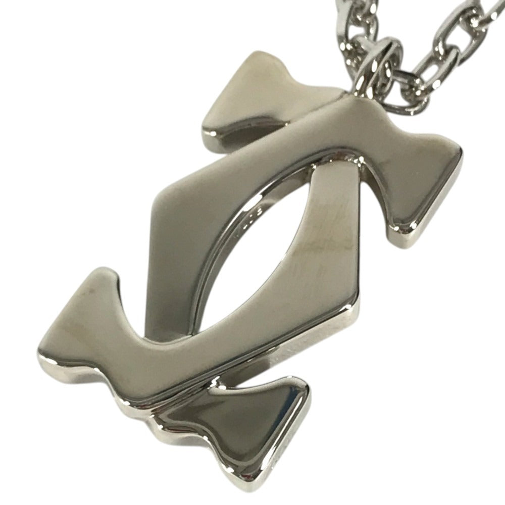 CARTIER Charm Key Holder charm logo Necklace Choker Chain Necklace Accessory Pendant top Metal Silver Used