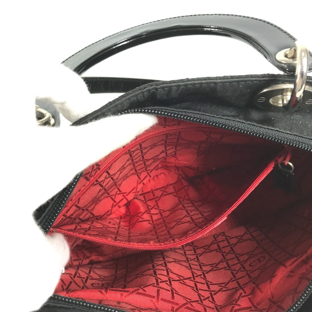 Dior 2WAY bag Shoulder Bag Cannage Lady CHRISTIAN DIOR lady dior Handbag, bag, tote bag Hand Bag Nylon Black Used