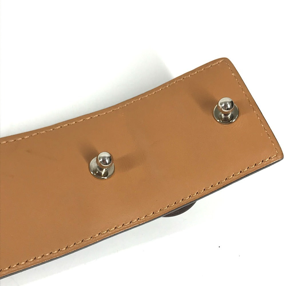 HERMES Cory Edssian Cory Edssian Wide belt for bottoms belt Leather Brown Used