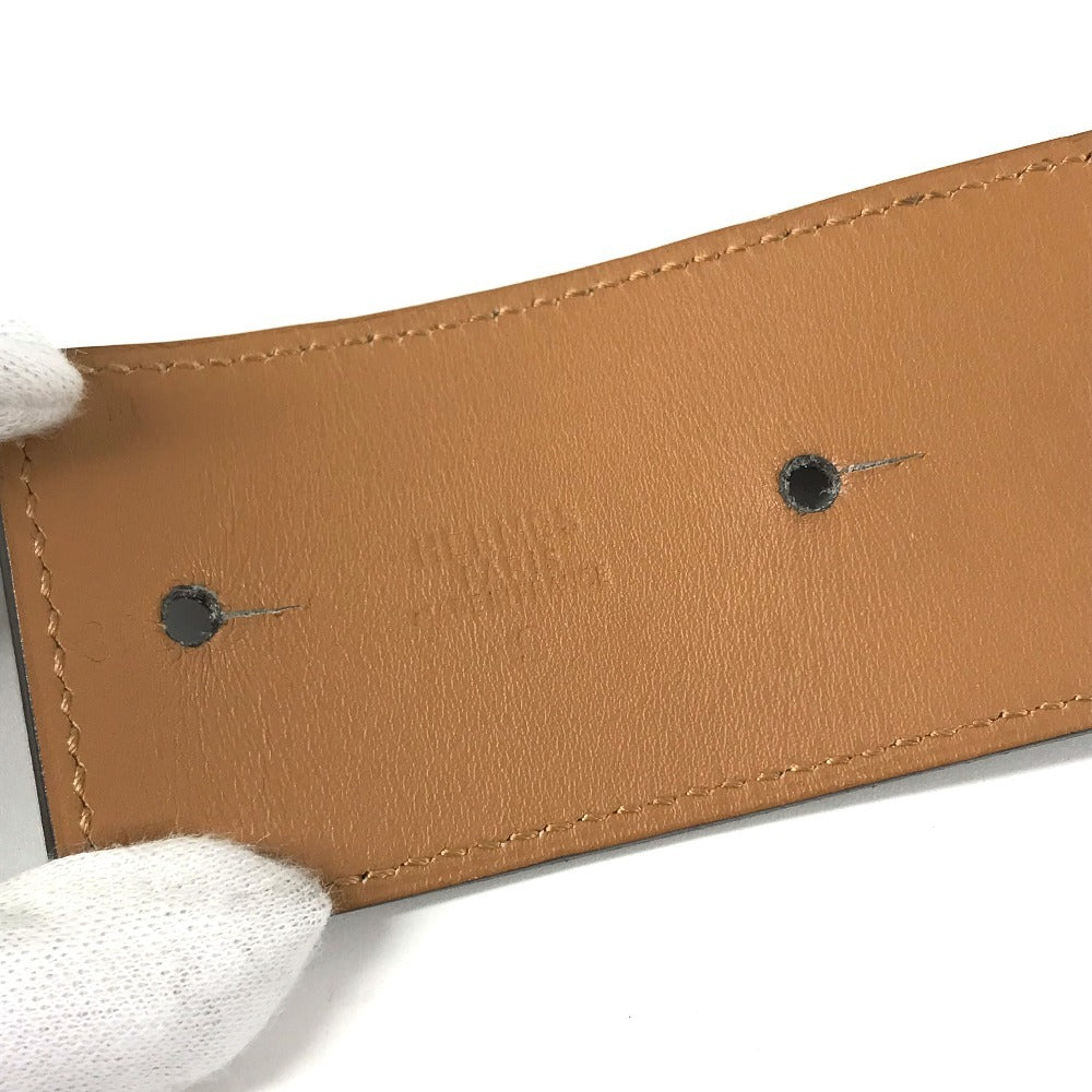 HERMES Cory Edssian Cory Edssian Wide belt for bottoms belt Leather Brown Used