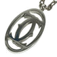 CARTIER T1220148 Charm Key Holder 2C Decor Charm Logo Necklace Choker Chain Necklace Accessory Pendant top Metal Silver Used