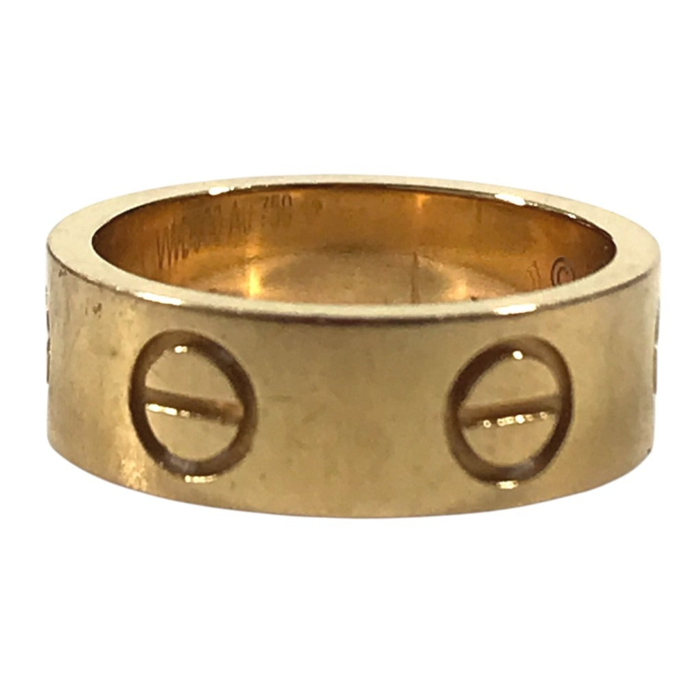 CARTIER Love Ring Accessory Jewelry Ring YG750 Gold Used