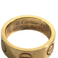 CARTIER Love Ring Accessory Jewelry Ring YG750 Gold Used