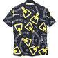 HERMES Kaleidoscope Effect Apparel short sleeve tops Short sleeve T-shirt cotton Navy/yellow Used