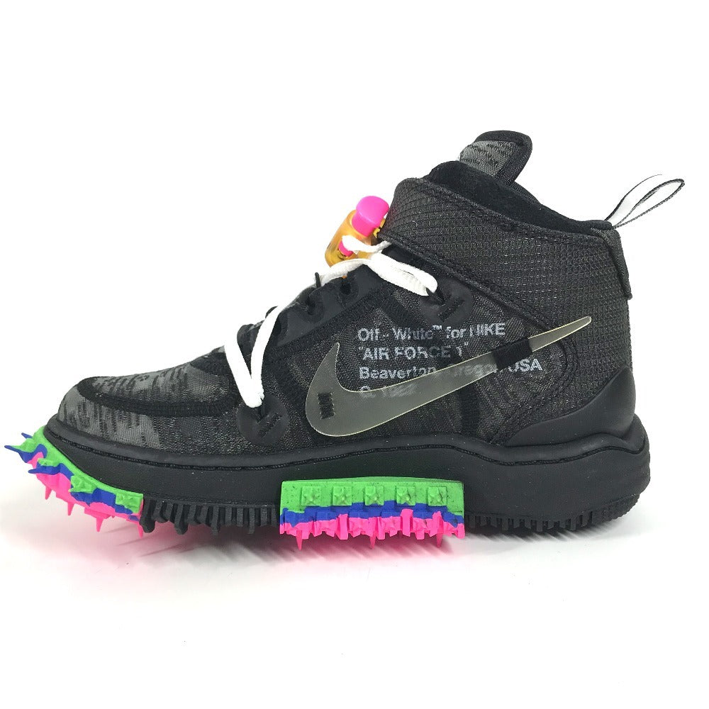 NIKE Off-White collaboration Air Force 1 Mid Shoes shoes sneakers Synthetic resin Black Used