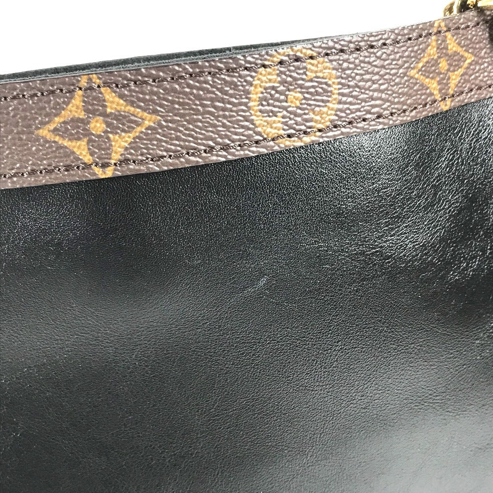 LOUIS VUITTON M13137 Monogram Nova MM Nova MM Double Chain Bag Tote Bag Shoulder Bag Shoulder Bag Leather Noir Black/Brown Used
