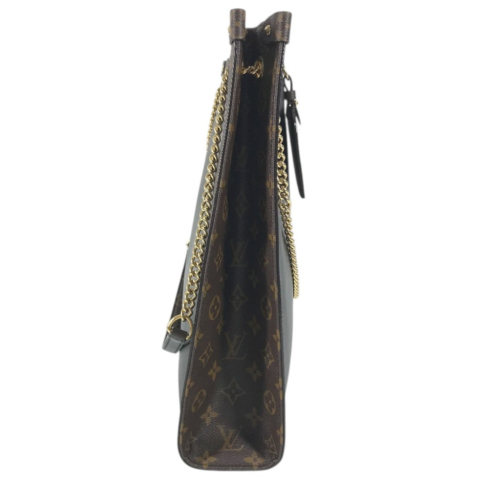 LOUIS VUITTON M13137 Monogram Nova MM Nova MM Double Chain Bag Tote Bag Shoulder Bag Shoulder Bag Leather Noir Black/Brown Used