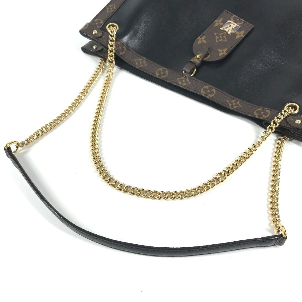 LOUIS VUITTON M13137 Monogram Nova MM Nova MM Double Chain Bag Tote Bag Shoulder Bag Shoulder Bag Leather Noir Black/Brown Used
