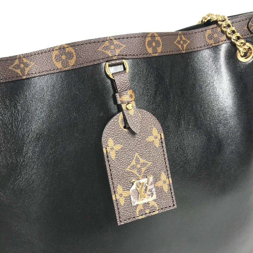 LOUIS VUITTON M13137 Monogram Nova MM Nova MM Double Chain Bag Tote Bag Shoulder Bag Shoulder Bag Leather Noir Black/Brown Used