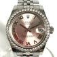 ROLEX 178384 random Datejust logo Automatic Diamond Bezel Jubilee Bracelet Wristwatch SS Silver Used