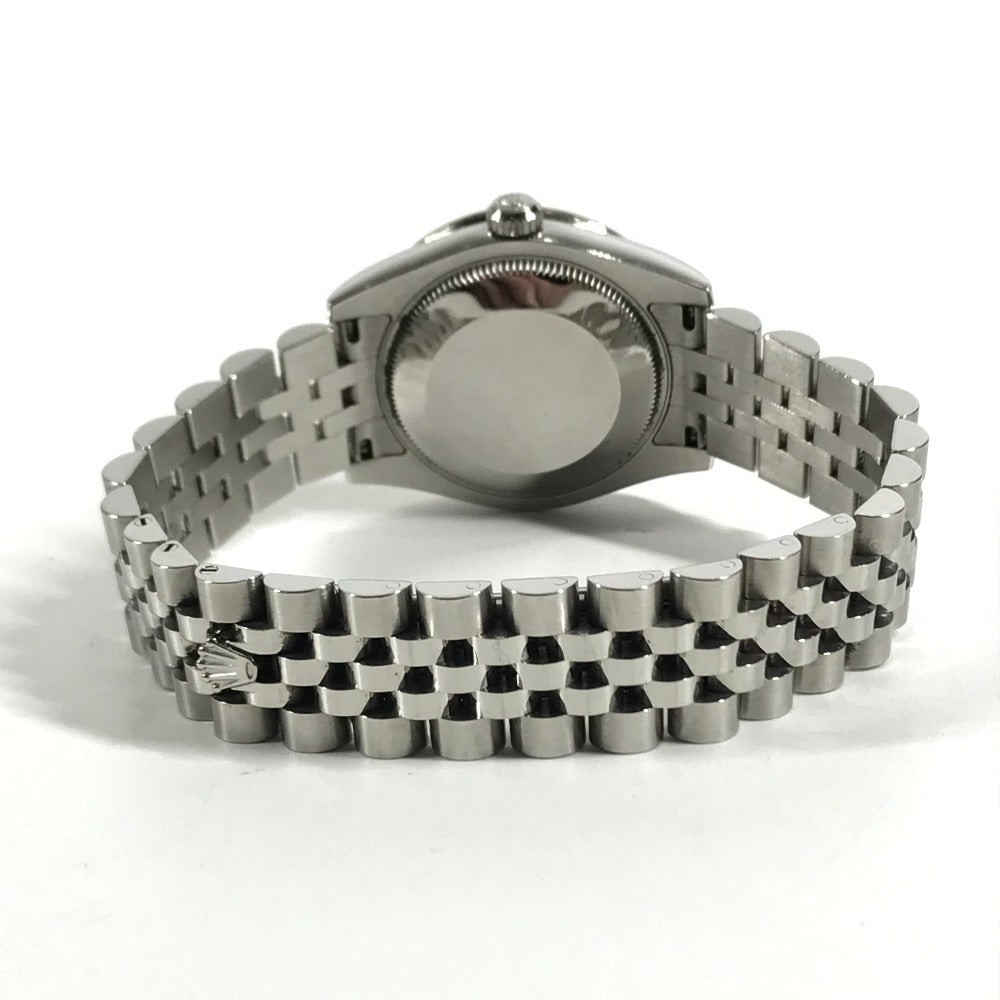 ROLEX 178384 random Datejust logo Automatic Diamond Bezel Jubilee Bracelet Wristwatch SS Silver Used