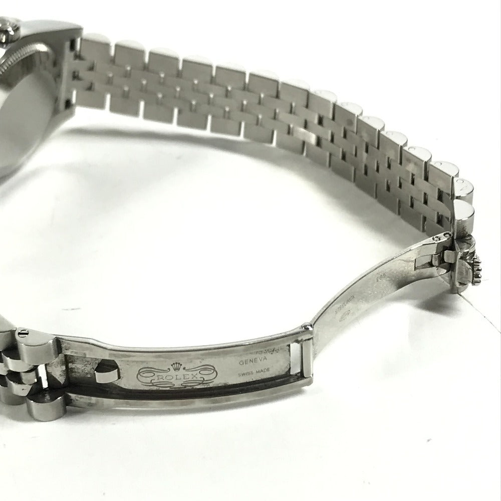 ROLEX 178384 random Datejust logo Automatic Diamond Bezel Jubilee Bracelet Wristwatch SS Silver Used
