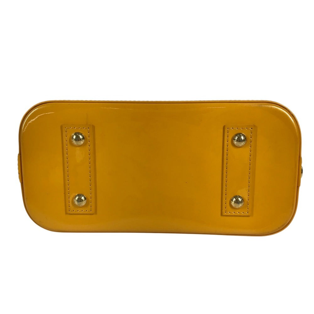 LOUIS VUITTON M91697 MonogramVernis Alma BB 2WAY bag Shoulder Bag Tote Bag Hand Bag MonogramVernis Jaune passion yellow Used