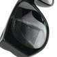 CHANEL 71465A Logo CC CC Mark Matelasse Quilted glasses glasses eyewear glasses sunglasses Plastic Black/Gold Used