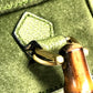 GUCCI 000 121 vintage Bamboo 2WAY bag Hand Bag Shoulder bag Tote Bag Shoulder Bag suede Green Used