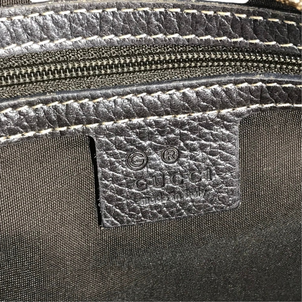 GUCCI 336667 GG crystal Logo studs Tote Bag shoulder bag Shoulder Bag Leather / Coated Canvas Beige Used