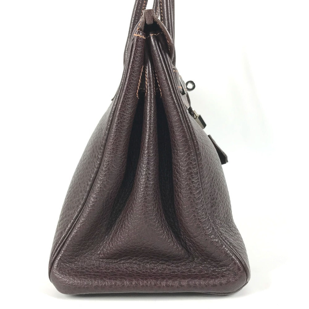 HERMES Birkin30 Birkin 30 Bag Tote Bag Hand Bag Fjord Havana Brown/SilverHardware Used