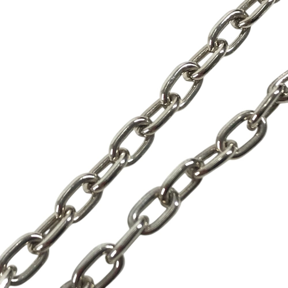 CARTIER T1220148 Charm Key Holder Bag Charm 2C Decor Charm Logo Necklace Choker Chain Necklace Accessory Pendant top Metal Silver Used