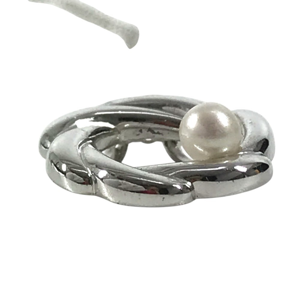 TASAKI Logo pearl Accessories Jewelry Chain Necklace Necklace Metal Silver Used