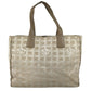 CHANEL A15991 CC CC Mark logo New Travel Line MM New Travel Line MM Shoulder bag, handbag, shoulder bag Tote Bag Leather / Nylon Jacquard Beige Used