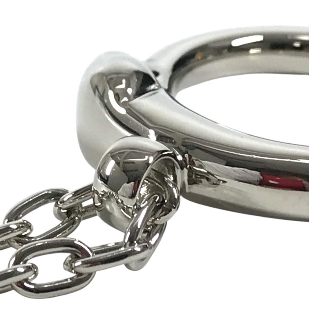 CARTIER Charm Key Holder Bag Charm Panther logo Necklace Choker Chain Necklace Accessory Pendant top Metal Silver Used