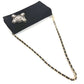 CHANEL Party bag Logo Faux Pearl Rhinestone Bijoux Flap Chain Bag Handbag Shoulder Bag Shoulder Bag Satin Black Used