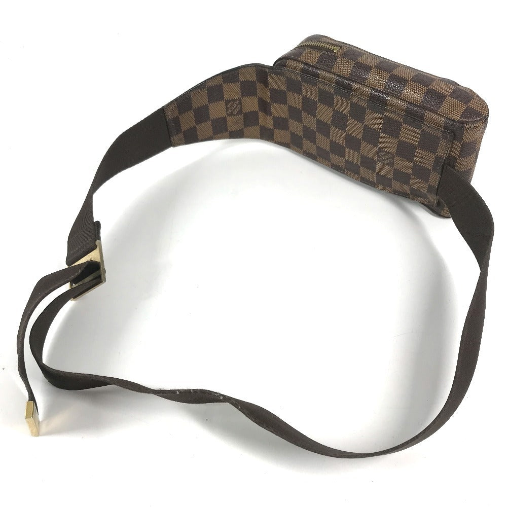 LOUIS VUITTON N51994 Damier Geronimos old Bag Shoulder Bag Waist Pouch body bag Damier Canvas Ebene Brown Used