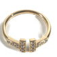 TIFFANY&Co. K18 Gold 18K T-wire logo diamond Accessory Jewelry Ring Au750 Gold Used