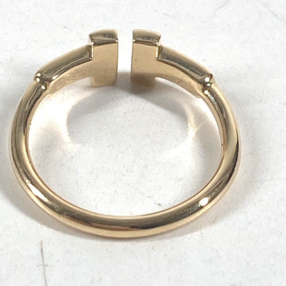 TIFFANY&Co. K18 Gold 18K T-wire logo diamond Accessory Jewelry Ring Au750 Gold Used