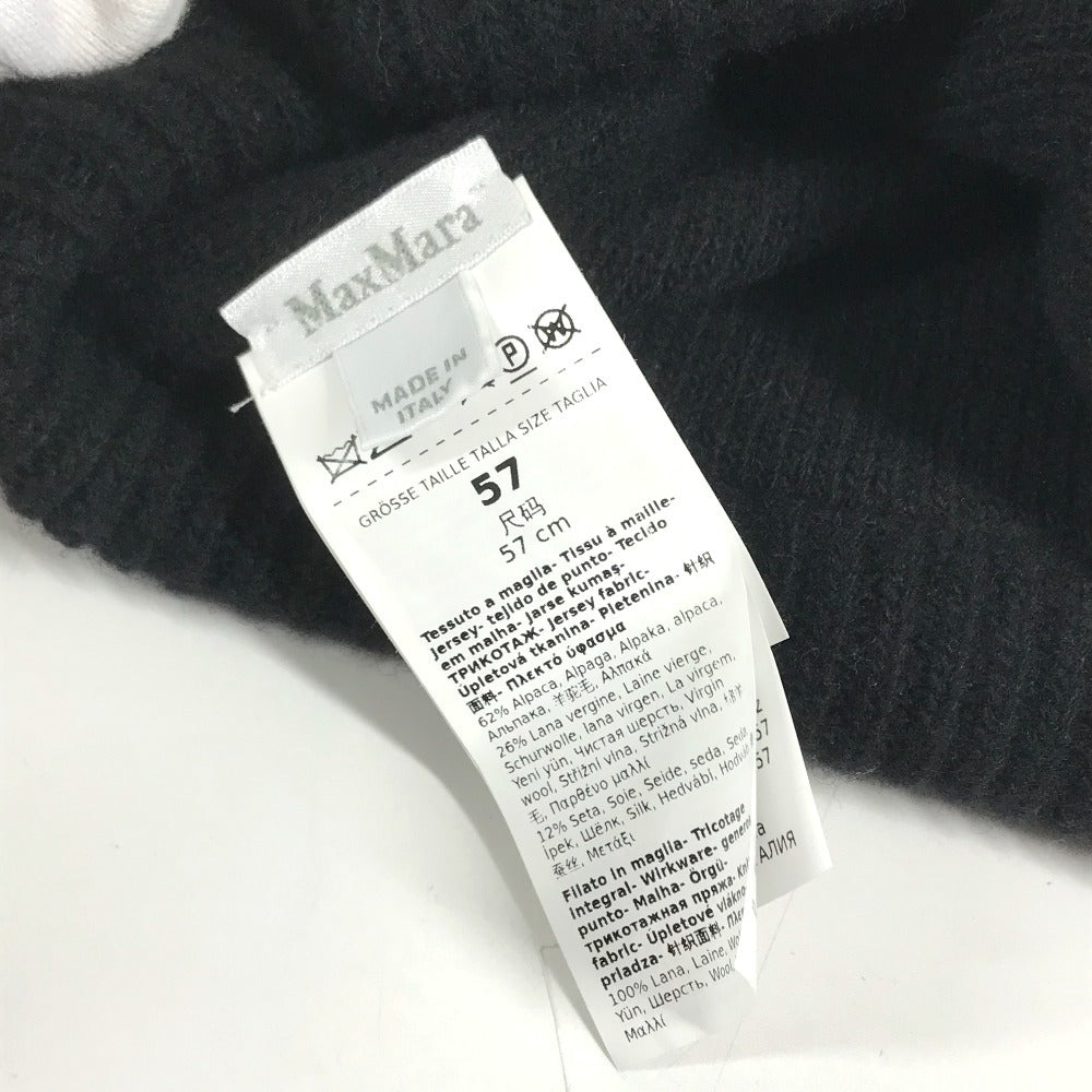 MAX MARA Teddy Bear M Logo beanie hat knit hat knit cap Knit hat alpaca / wool Knit hat Used