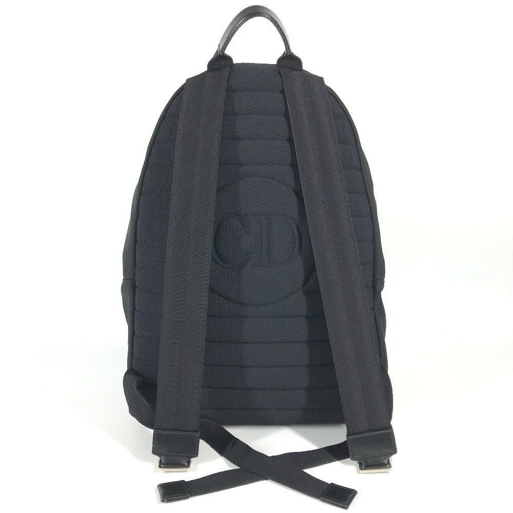 Dior logo backpack bag Backpack Canvas Black Used