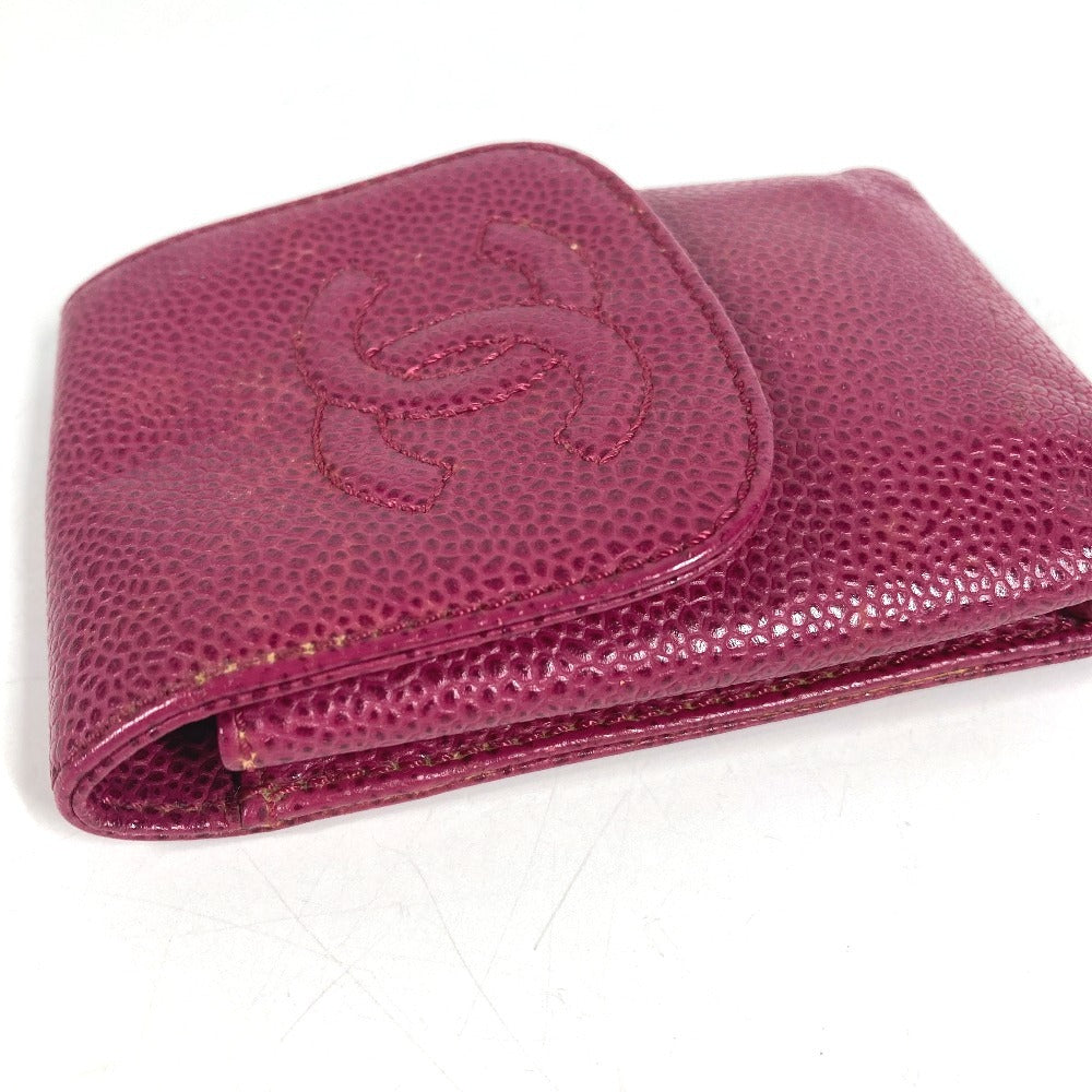 CHANEL A13511 CC CC Mark logo Cigarette case, pouch, accessory case Cigarette case Caviar Leather pink Used