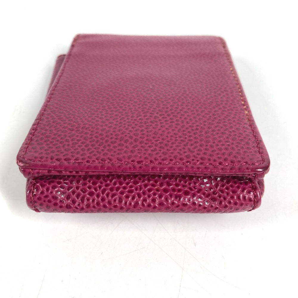 CHANEL A13511 CC CC Mark logo Cigarette case, pouch, accessory case Cigarette case Caviar Leather pink Used