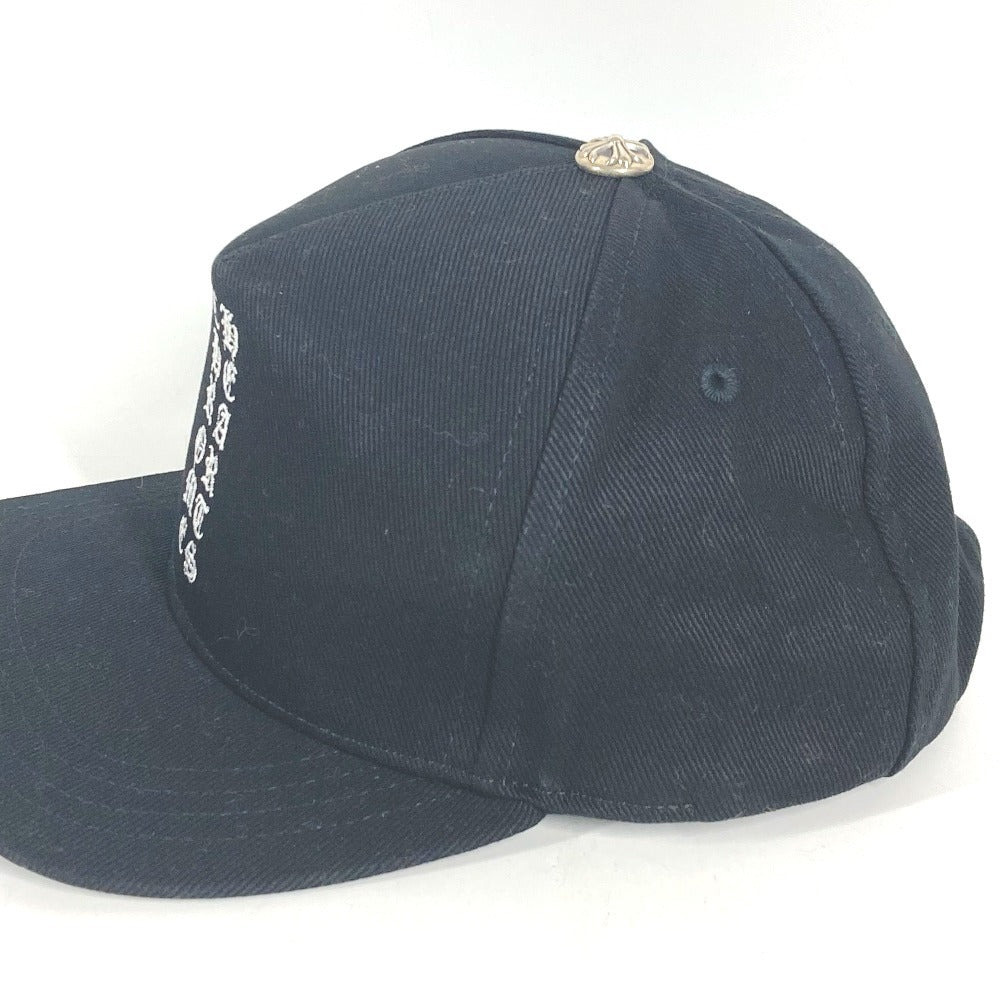 CHROME HEARTS Vertical logo mesh hat cap baseball cap cotton White/Black Used